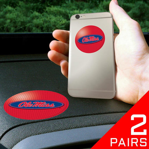 Mississippi Rebels Ncaa "get A Grip" Cell Phone Grip Accessory (2 Piece Set)