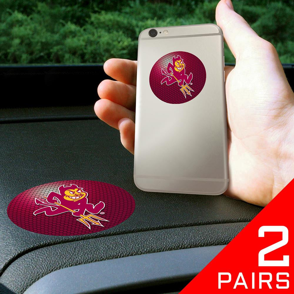Arizona State Sun Devils Ncaa "get A Grip" Cell Phone Grip Accessory (2 Piece Set)