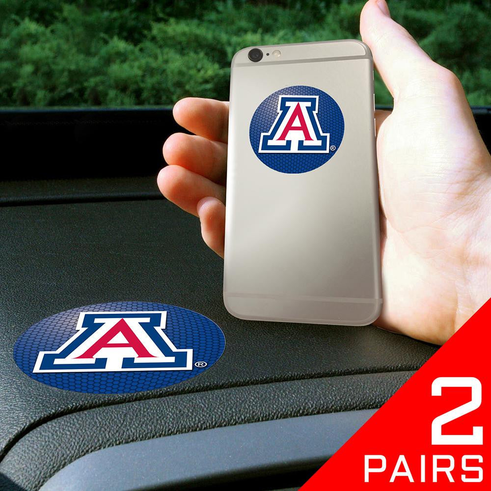 Arizona Wildcats Ncaa "get A Grip" Cell Phone Grip Accessory (2 Piece Set)