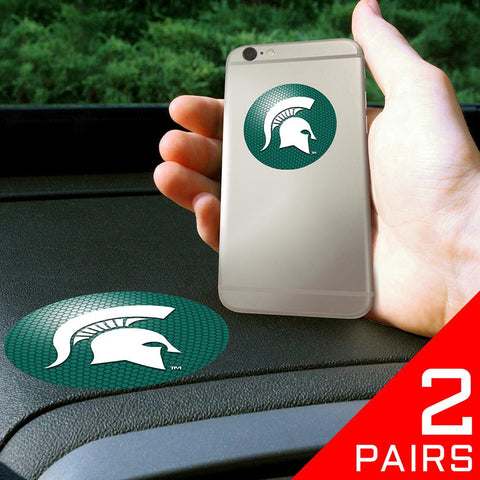 Michigan State Spartans Ncaa "get A Grip" Cell Phone Grip Accessory (2 Piece Set)