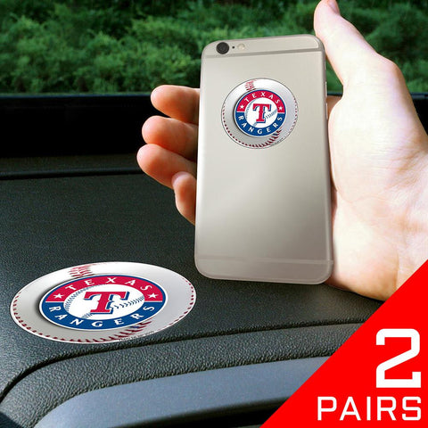 Texas Rangers MLB Get a Grip Cell Phone Grip Accessory (2 Piece Set)