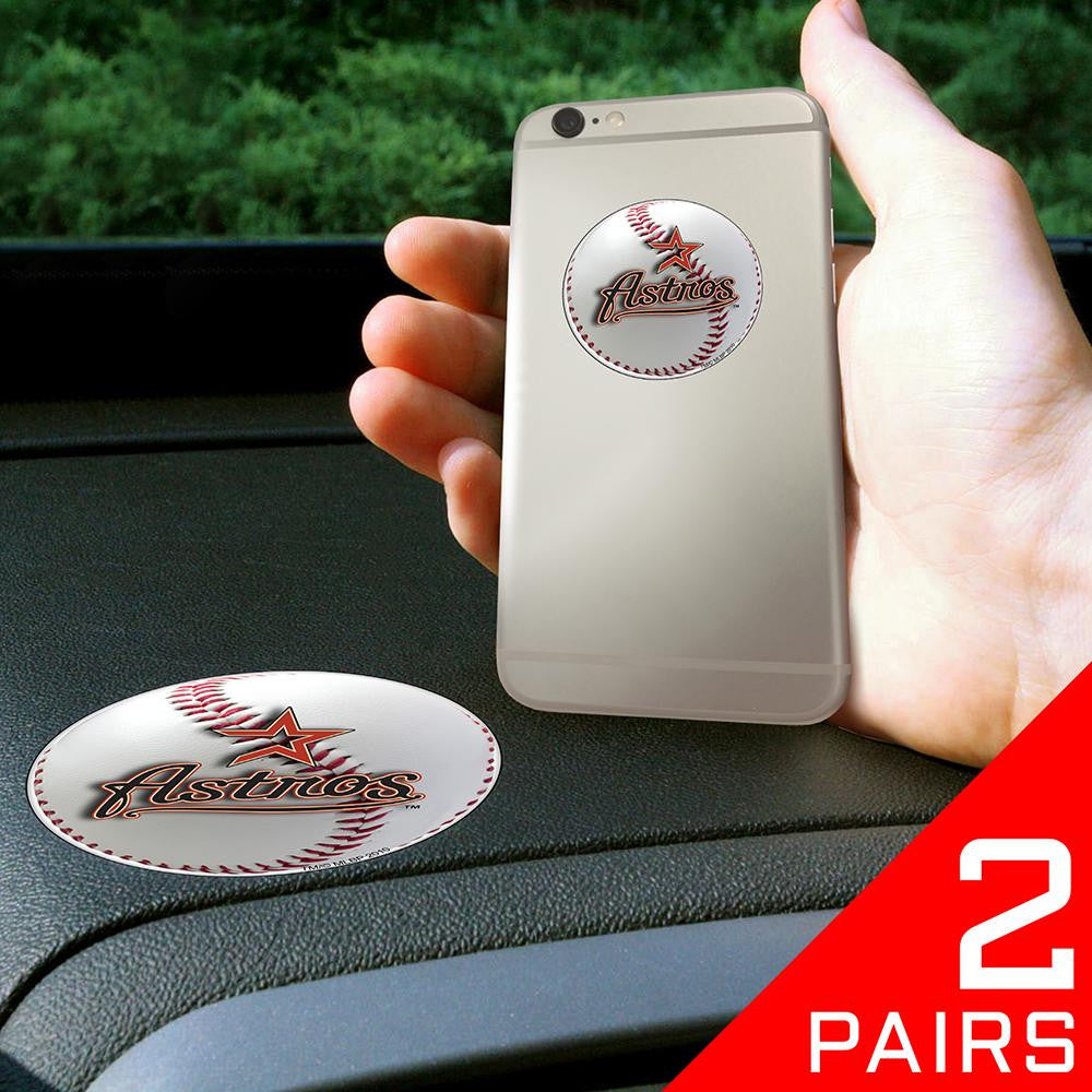 Houston Astros MLB Get a Grip Cell Phone Grip Accessory (2 Piece Set)