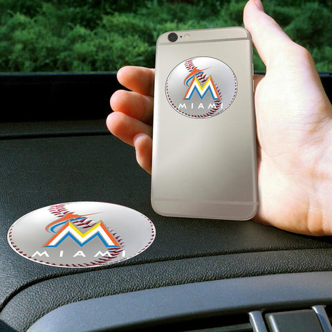 Miami Marlins MLB Get a Grip Cell Phone Grip Accessory (2 Piece Set)