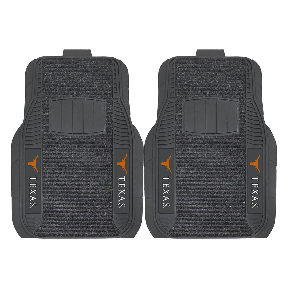 Texas Longhorns Ncaa Deluxe 2-piece Vinyl Car Mats (20"x27")