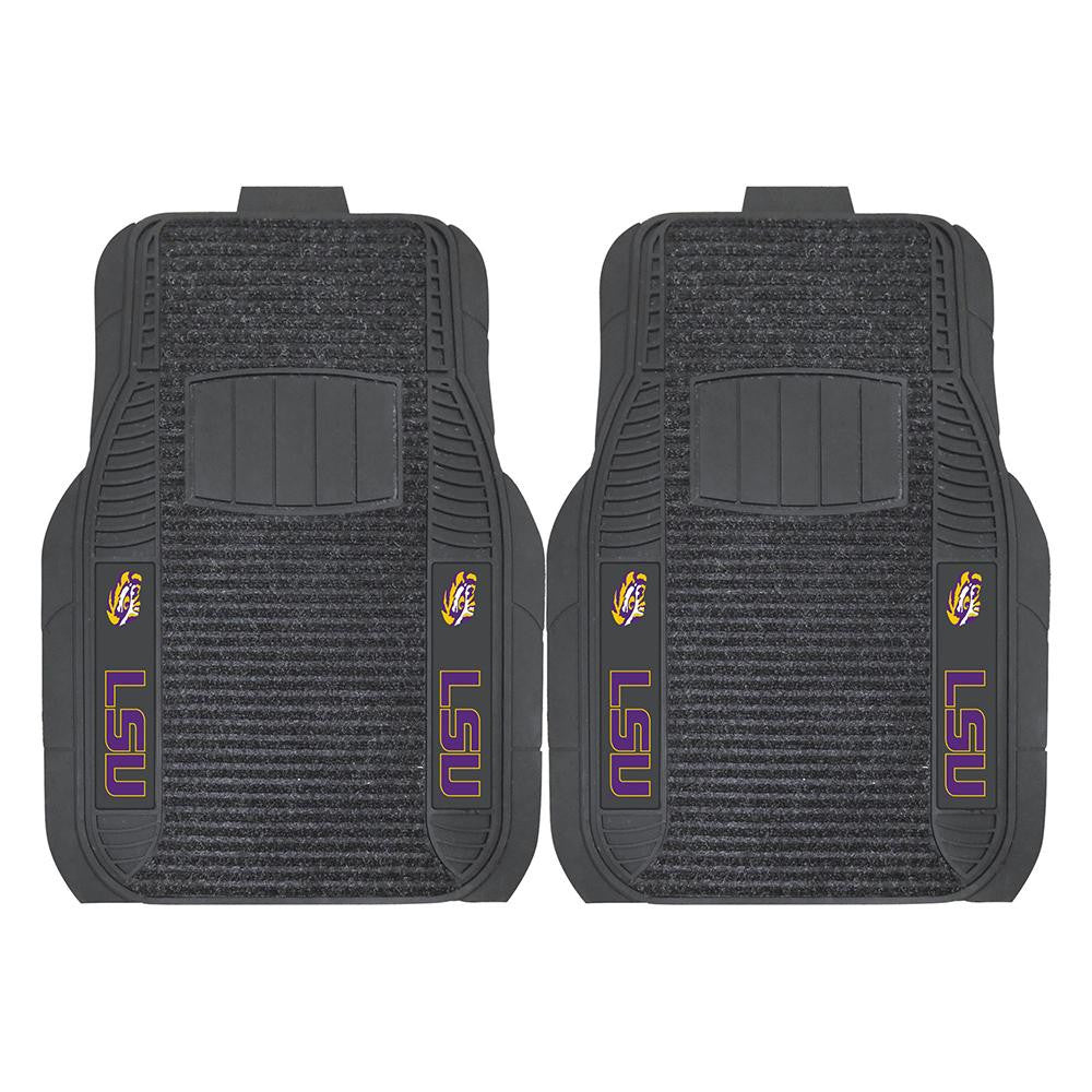Lsu Tigers Ncaa Deluxe 2-piece Vinyl Car Mats (20"x27")