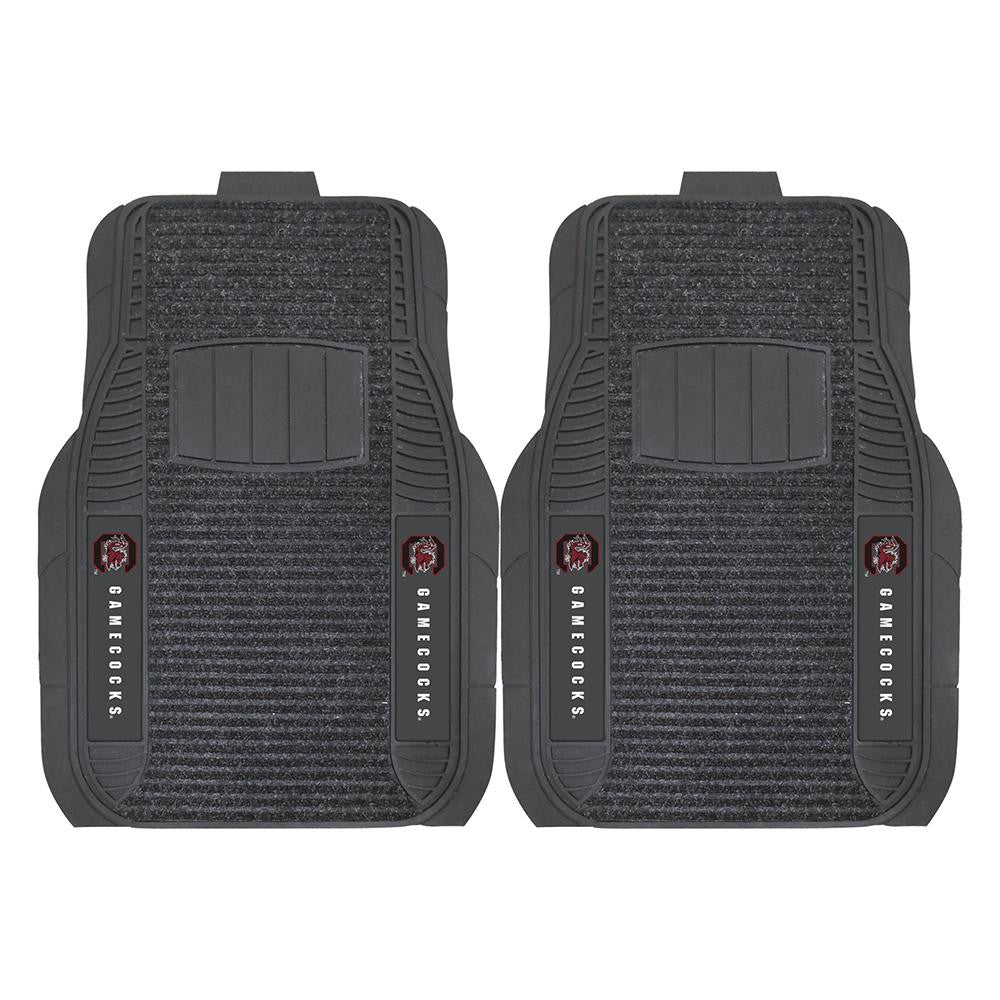 South Carolina Gamecocks Ncaa Deluxe 2-piece Vinyl Car Mats (20"x27")