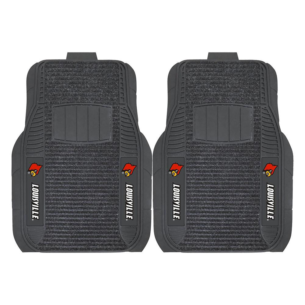 Louisville Cardinals Ncaa Deluxe 2-piece Vinyl Car Mats (20"x27")