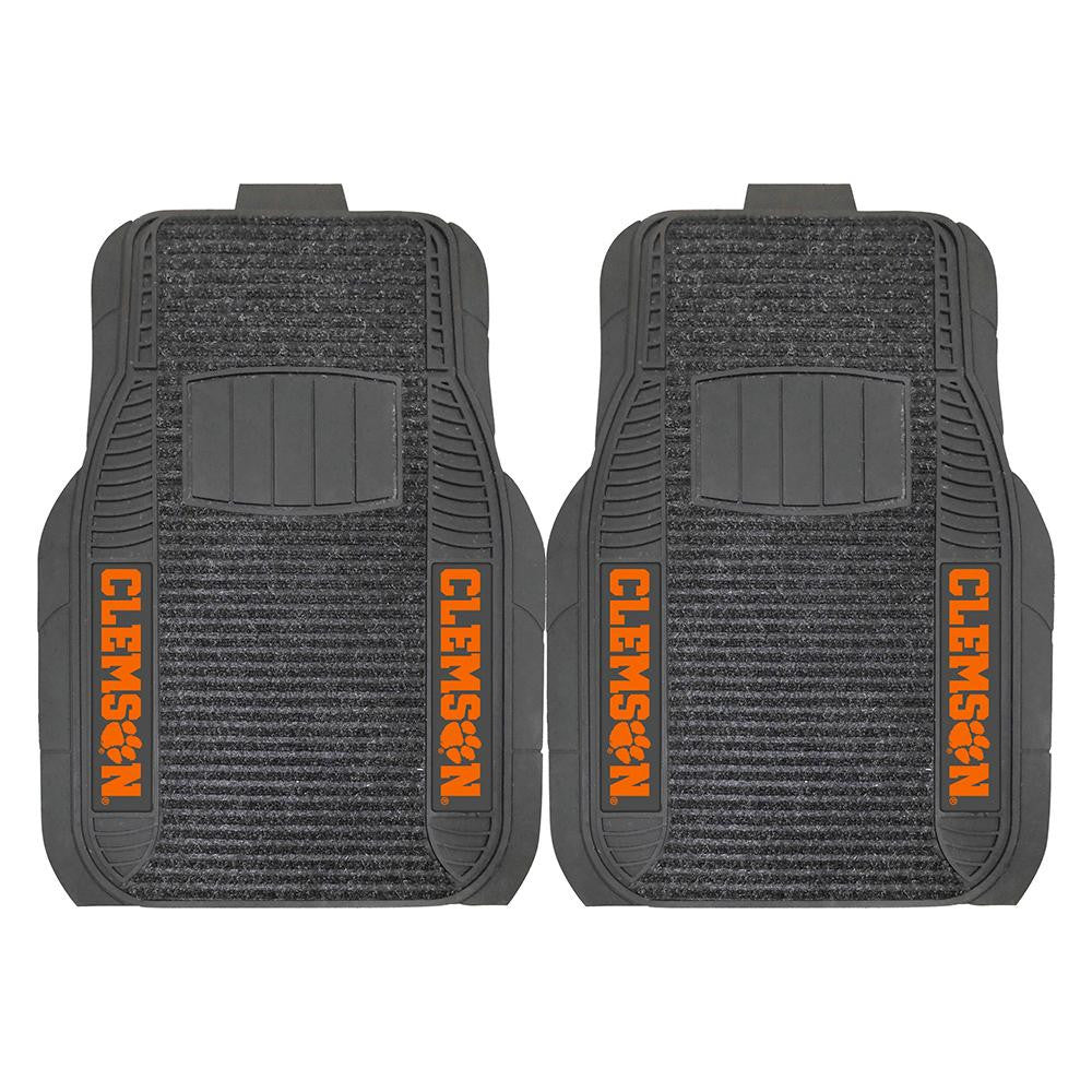 Clemson Tigers Ncaa Deluxe 2-piece Vinyl Car Mats (20"x27")