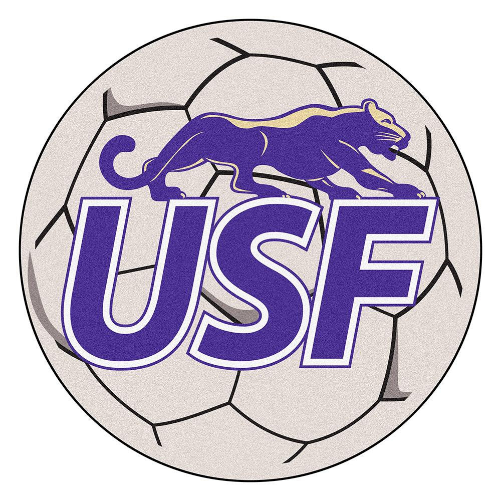 Sioux Falls Cougars Ncaa Soccer Ball Round Floor Mat (29")