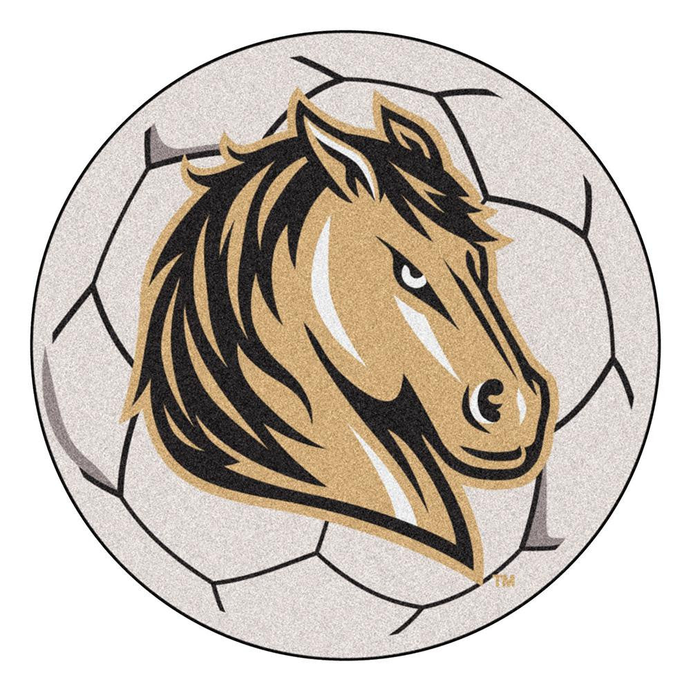 Southwest Minnesota State Mustangs Ncaa Soccer Ball Round Floor Mat (29")