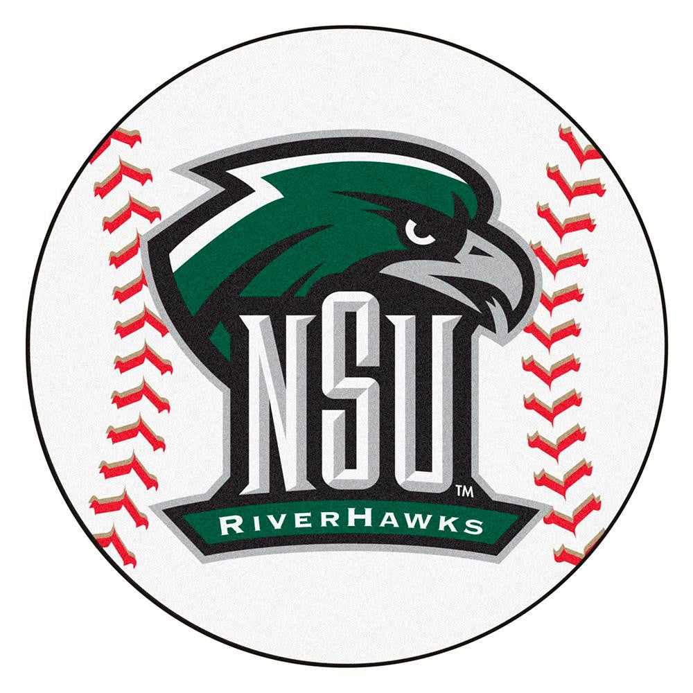 Northeastern Huskies Ncaa "baseball" Round Floor Mat (29")