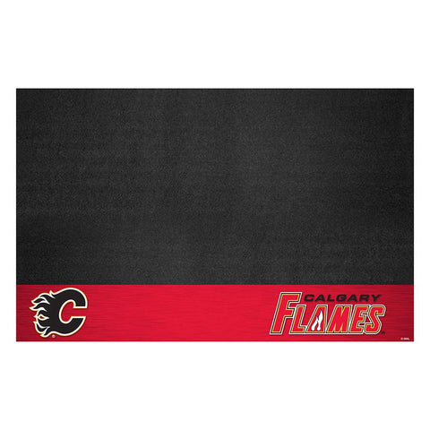 Calgary Flames NHL Vinyl Grill Mat(26x42)