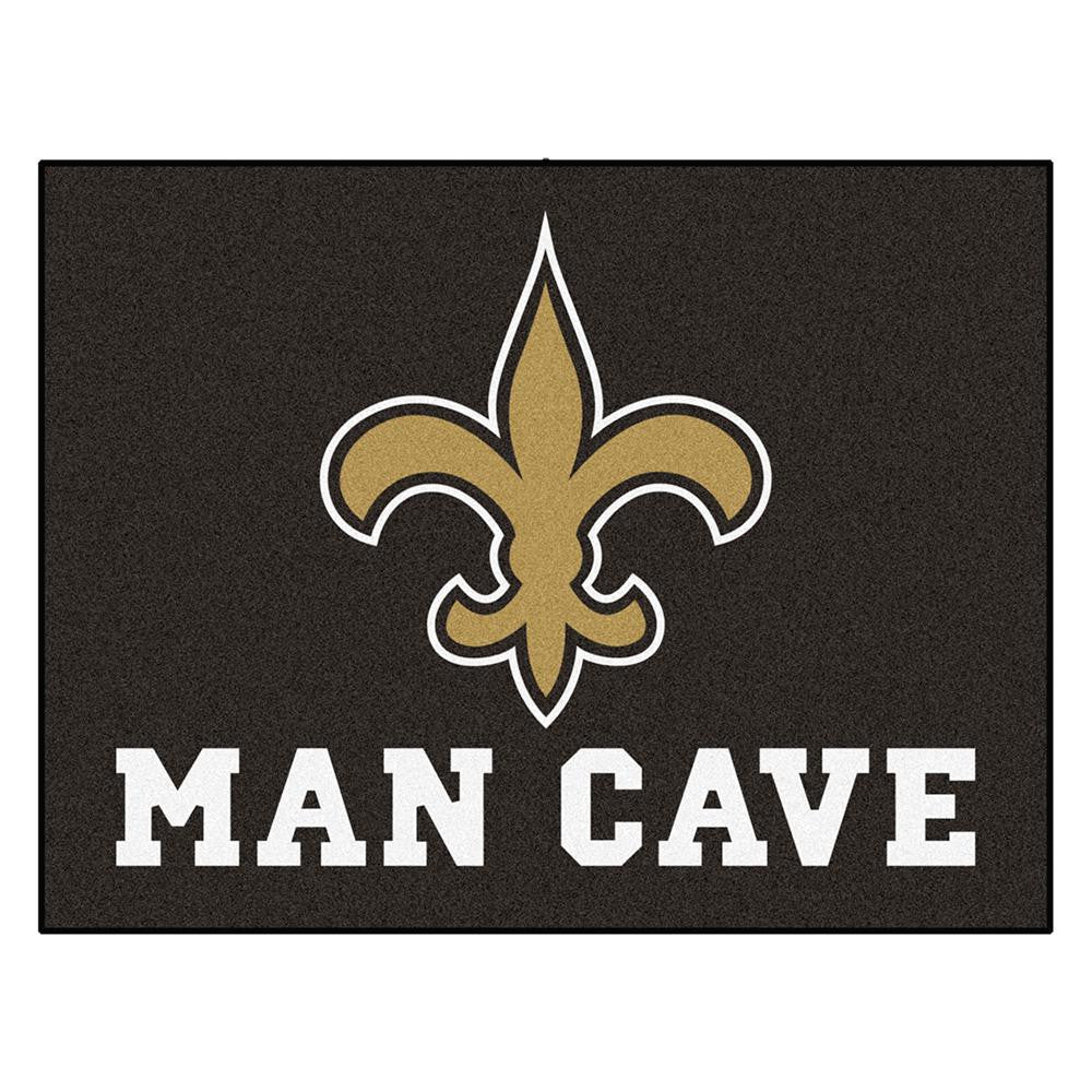 New Orleans Saints NFL Man Cave All-Star Floor Mat (34in x 45in)