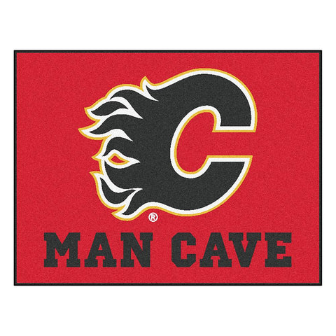 Calgary Flames NHL Man Cave All-Star Floor Mat (34in x 45in)