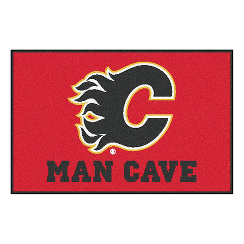 Calgary Flames NHL Man Cave Starter Floor Mat (20in x 30in)