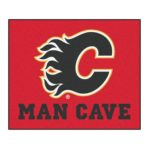 Calgary Flames NHL Man Cave Tailgater Floor Mat (60in x 72in)