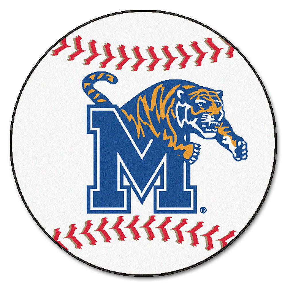 Memphis Tigers Ncaa "baseball" Round Floor Mat (29")