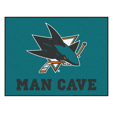 San Jose Sharks NHL Man Cave All-Star Floor Mat (34in x 45in)