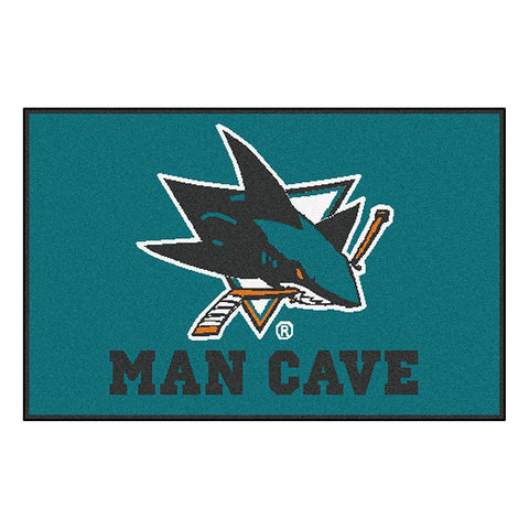 San Jose Sharks NHL Man Cave Starter Floor Mat (20in x 30in)