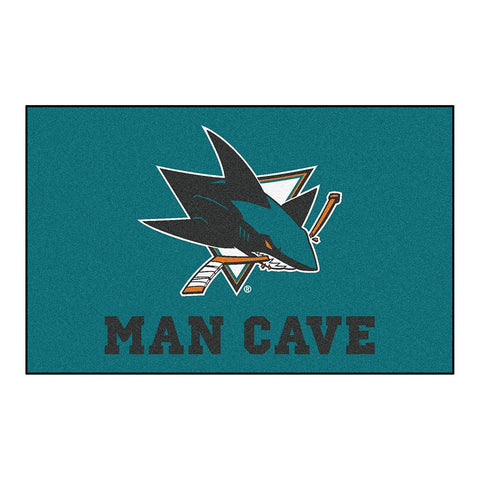 San Jose Sharks NHL Man Cave Ulti-Mat Floor Mat (60in x 96in)