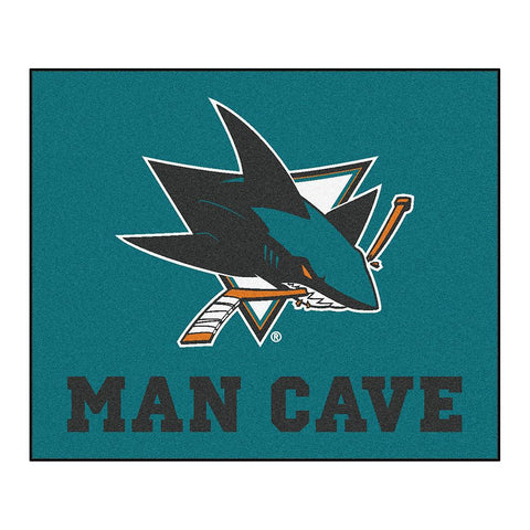 San Jose Sharks NHL Man Cave Tailgater Floor Mat (60in x 72in)