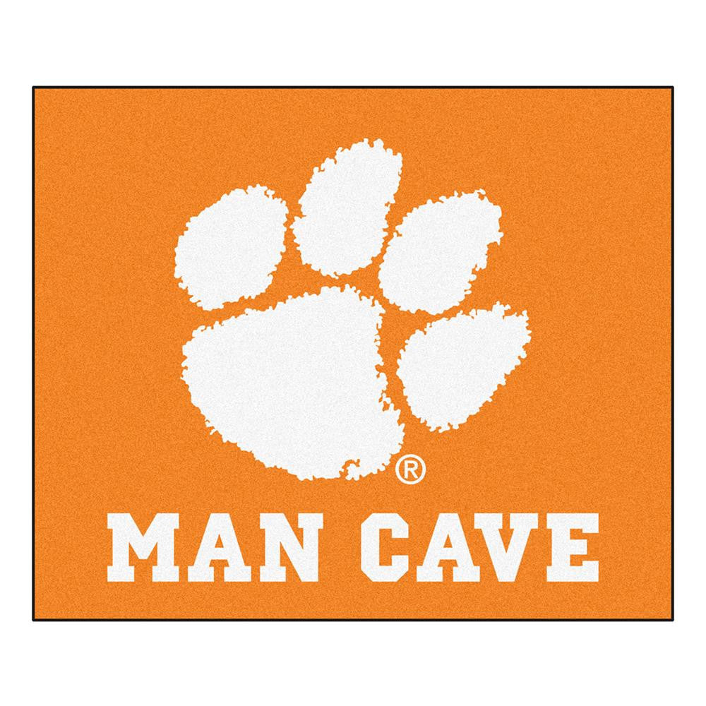 Clemson Tigers Ncaa Man Cave "tailgater" Floor Mat (60in X 72in)