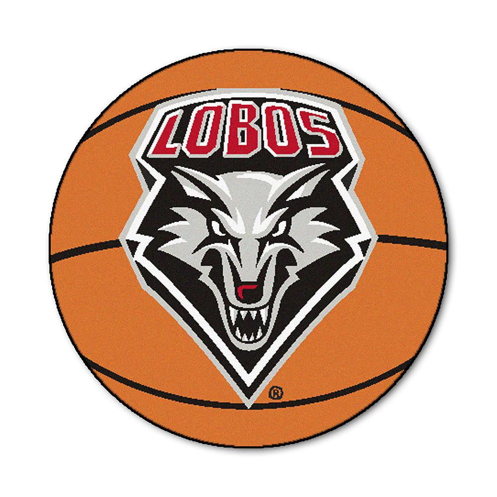New Mexico Lobos Ncaa "basketball" Round Floor Mat (29")