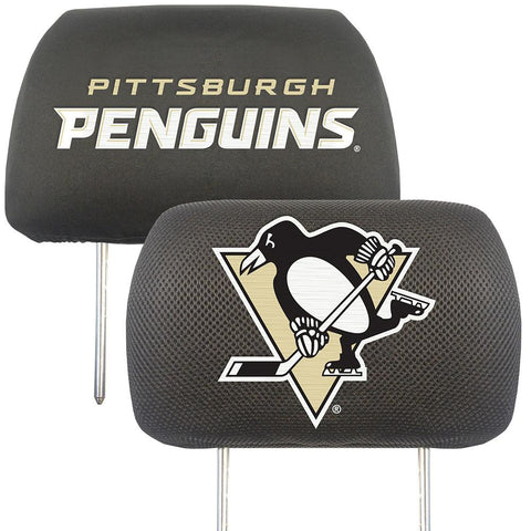 Pittsburgh Penguins NHL Polyester Head Rest Cover (2 Pack)