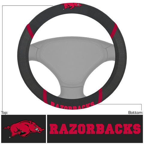 Arkansas Razorbacks Ncaa Polyester Steering Wheel Cover
