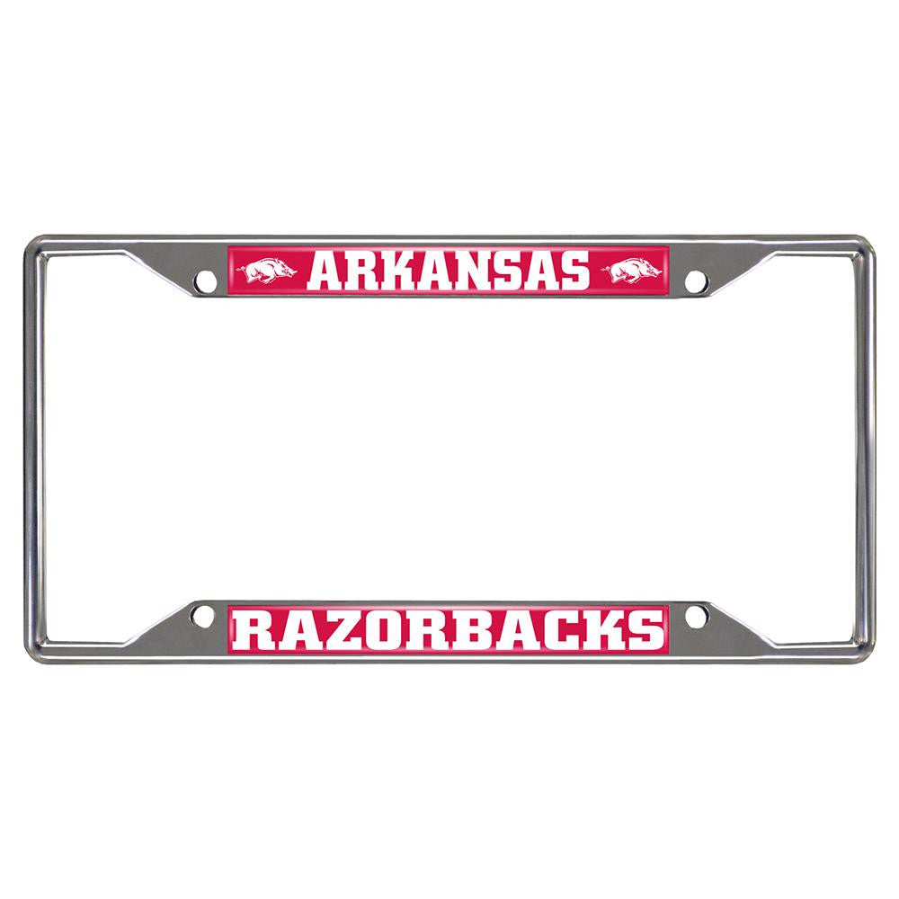 Arkansas Razorbacks Ncaa Chrome License Plate Frame