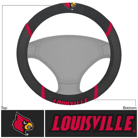 Louisville Cardinals Ncaa Polyester Steering Wheel Cover