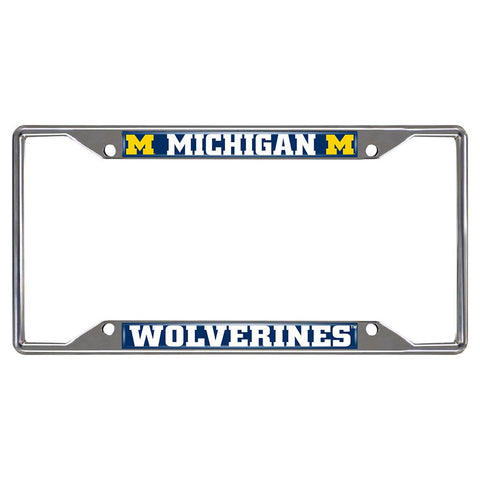 Michigan Wolverines Ncaa Chrome License Plate Frame