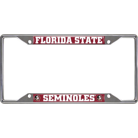 Florida State Seminoles Ncaa Chrome License Plate Frame