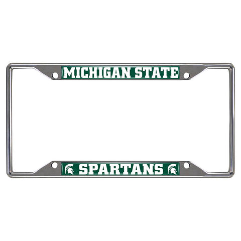 Michigan State Spartans Ncaa Chrome License Plate Frame