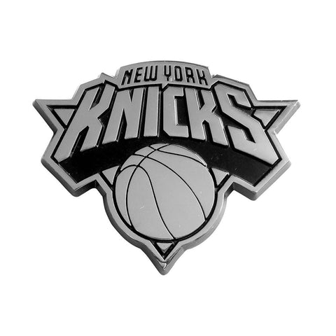 New York Knicks NBA Chrome Car Emblem (2.3in x 3.7in)