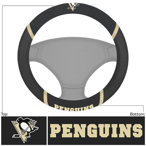 Pittsburgh Penguins NHL Polyester Steering Wheel Cover