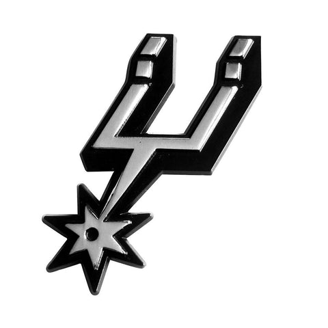 San Antonio Spurs NBA Chrome Car Emblem (2.3in x 3.7in)