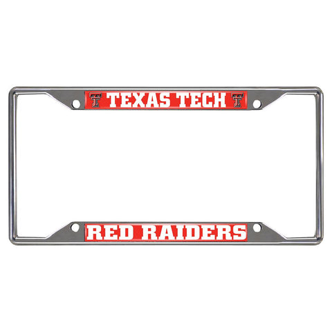 Texas Tech Red Raiders Ncaa Chrome License Plate Frame