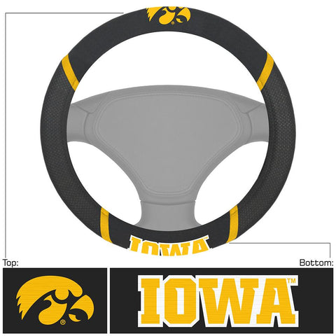 Iowa Hawkeyes Ncaa Polyester Steering Wheel Cover