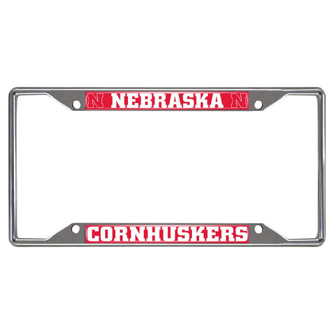 Nebraska Cornhuskers Ncaa Chrome License Plate Frame
