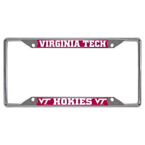 Virginia Tech Hokies Ncaa Chrome License Plate Frame