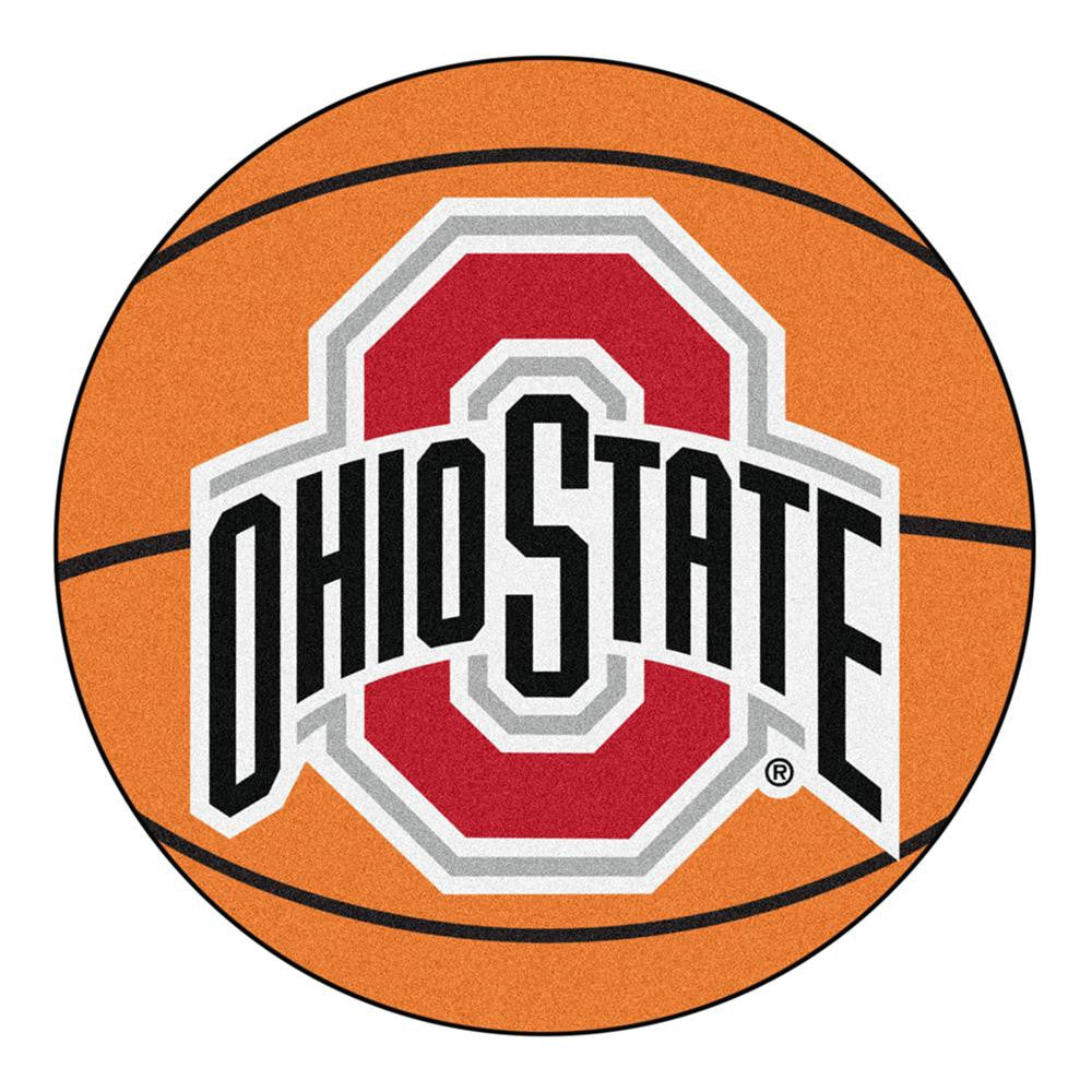 Ohio State Buckeyes Ncaa "basketball" Round Floor Mat (29")