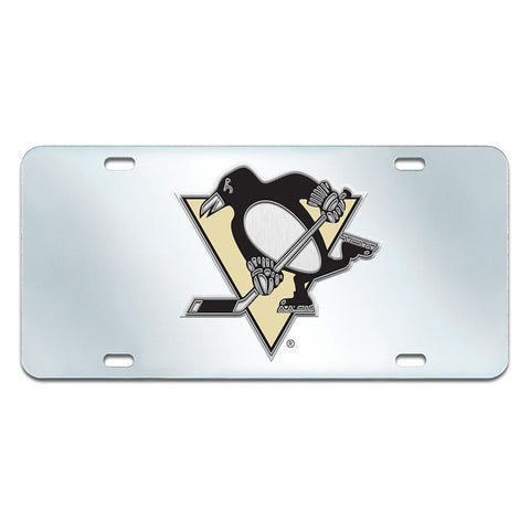 Pittsburgh Penguins NHL License Plate-Inlaid