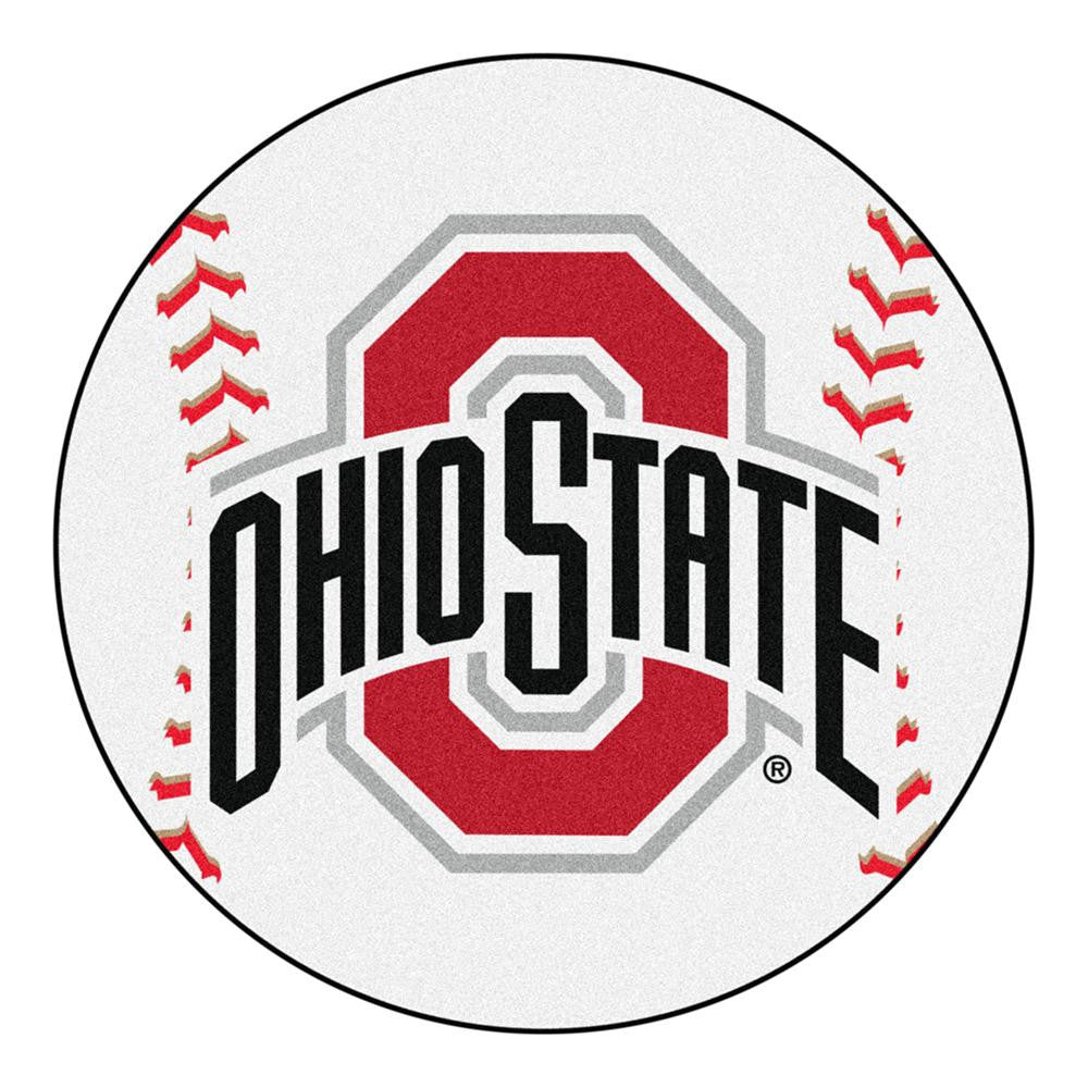 Ohio State Buckeyes Ncaa "baseball" Round Floor Mat (29")