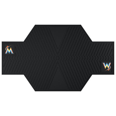 Miami Marlins MLB Motorcycle Mat (82.5in L x 42in W)