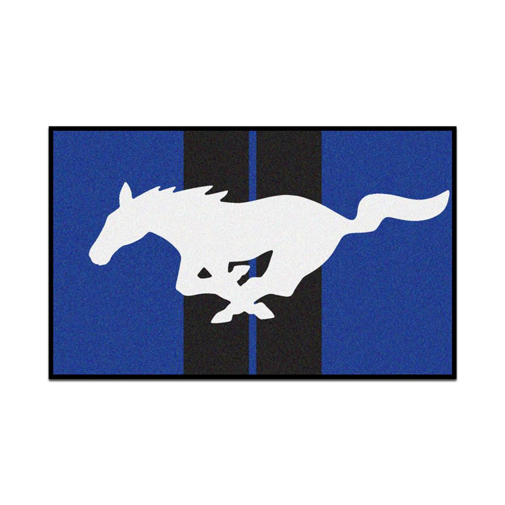 Ford "mustang Horse"  4x6 Rug (46"x72")