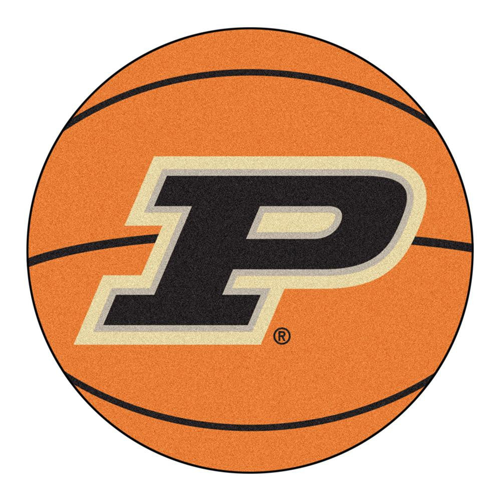 Purdue Boilermakers Ncaa "basketball" Round Floor Mat (29")