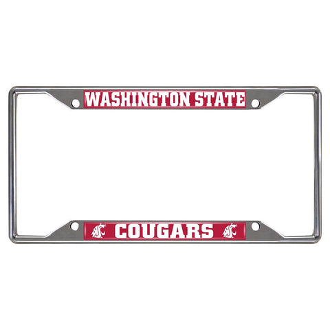Washington State Cougars Ncaa Chrome License Plate Frame