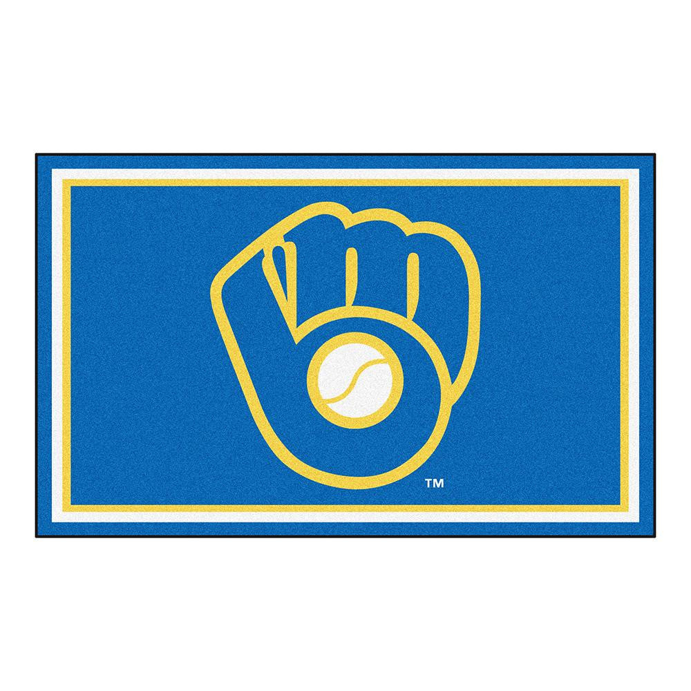 Milwaukee Brewers MLB Floor Rug (4'x6')