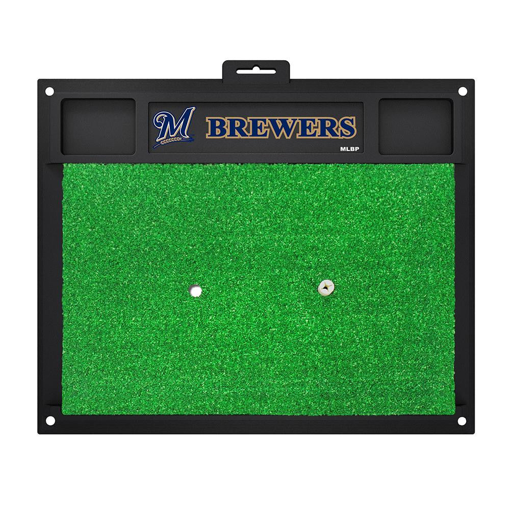 Milwaukee Brewers  MLB Golf Hitting Mat (20in L x 17in W)